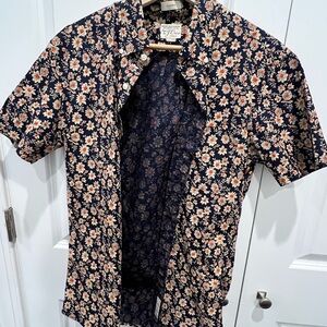 J. Crew Floral Short Sleeve Shirt